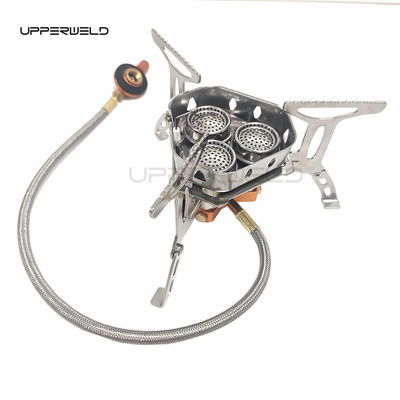 Outdoor Kochen Portable Brenner Runde Edelstahl Ofen Kopf Camping Gaskocher