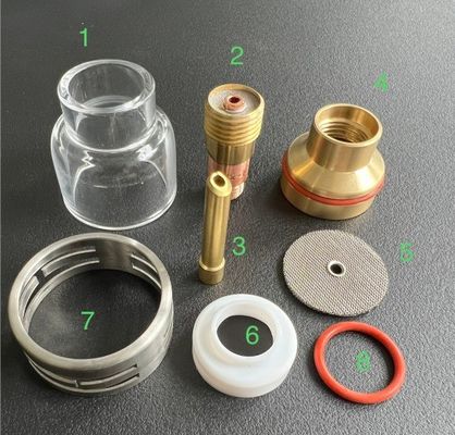 WP-17/18/26 Champagne Clear Nozzle Kit TIG Schweißzubehör für gleichbleibende Schweißungen