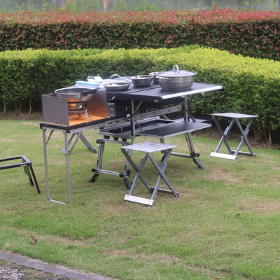 Outdoor Camping Küche Klapptisch aus Aluminium für Wohnwagen BBQ Party Picknick