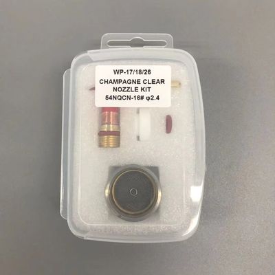 WP-17/18/26 16 TIG Schweißfackel Zubehör Champagner Durchsichtige Düse Kit mit Schutz