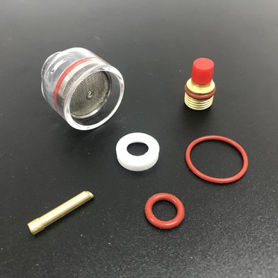 WP9/20 2.4mm TIG Schweißflamme Stubby Gaslinsen Glaskit für Wp17/18/26 Tig Flamme 2kg