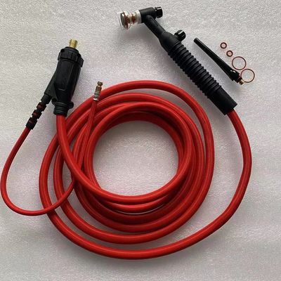 Schwarz 250AMP Groß Champagner Klar Düse Luftgekühlte Tig Schweißlampe Kit WP26FV-R-20FT