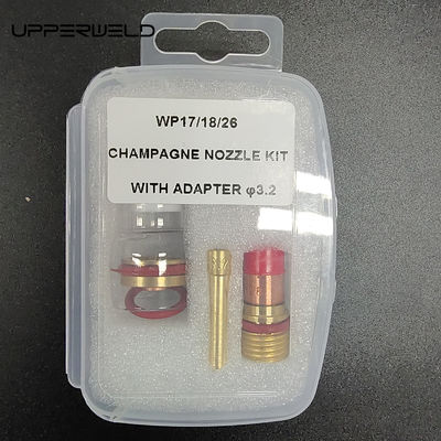 Stubby Gas Lens WP17 18 26 3,2 mm Glas-Kit für Wp17/18/26 Tig Schweißmaterial und Teile
