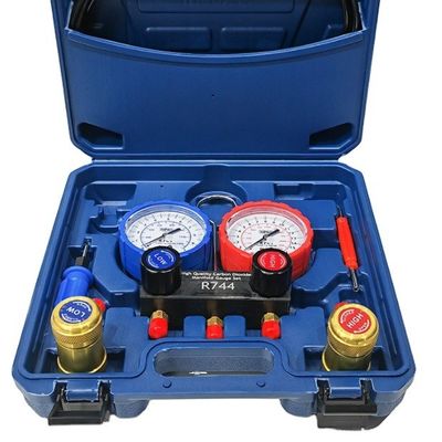 R744 Schnellkopplung Auto-AC-Gängemeter-Set für Universal-Auto-Fitterung Klimaanlage