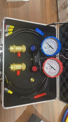 R744 Schnellkopplung Auto-AC-Gängemeter-Set für Universal-Auto-Fitterung Klimaanlage