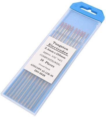 TIG Schweißverbrauchsmaterialien WES Lila Wolframelektroden Zusammengesetztes Wolfram 2,4 mm*150 mm
