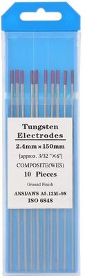 TIG Schweißverbrauchsmaterialien WES Lila Wolframelektroden Zusammengesetztes Wolfram 2,4 mm*150 mm