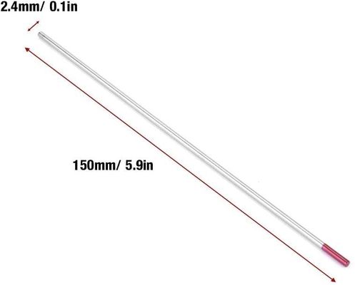TIG Schweißverbrauchsmaterialien WES Lila Wolframelektroden Zusammengesetztes Wolfram 2,4 mm*150 mm