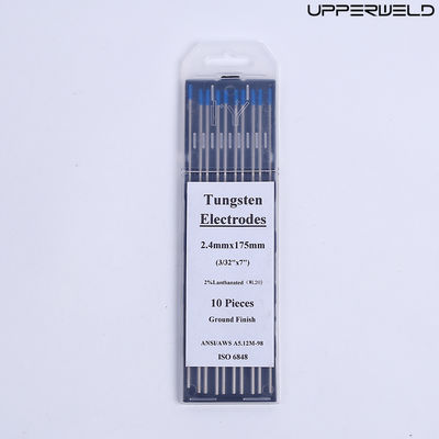 2.4mm*175mm Blaue TUNGSTEN Elektroden 10-Pack für Gleichstrom-/ Wechselstrom-Betriebsstrom TIG-Schweißen