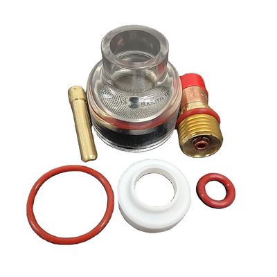 2.4 mm TIG Schweißlampe Stubby Gaslinsen Glasbecher-Kit für WP-17/18/26 Luftkühlung