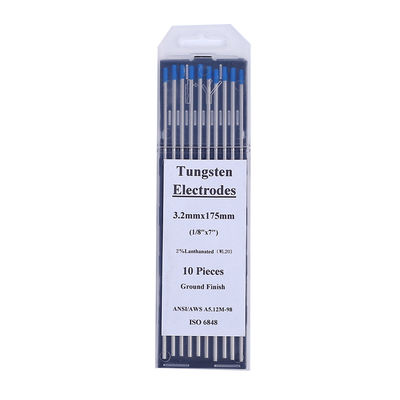 Gleichstrom-/Wechselstrom-Betriebsstrom WL20 2,4 mm*175 mm Blaue Wolframelektroden für TIG-Schweißen