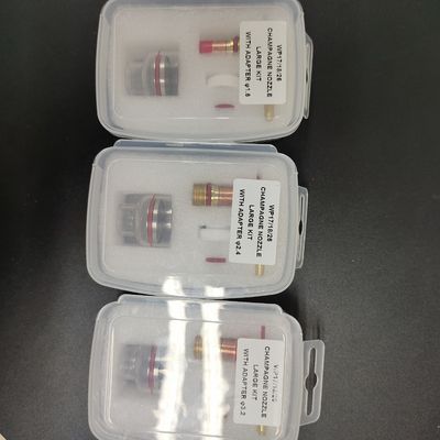 2.4 mm TIG Schweißlampe Stubby Gaslinsen Glasbecher-Kit für WP-17/18/26 Luftkühlung