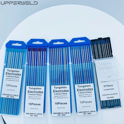 TIG Schweißverbrauchsmaterialien 2,4 mm*175 mm Weißkopf Wolframelektroden 0,8% Zirkoniert