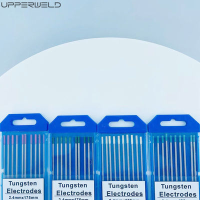TIG Schweißverbrauchsmaterialien 2,4 mm*175 mm Weißkopf Wolframelektroden 0,8% Zirkoniert