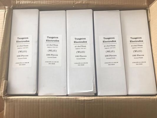 Wolframelektroden WL15 1,5% Lanthan-Goldkopf 2,4 mm für TIG-Schweißverbrauchsmaterialien