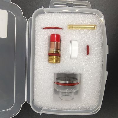 WP-17/18/26 Champagner 3,2 mm Tig Düse Großes Kit mit Adapter für TIG Schweißquarz