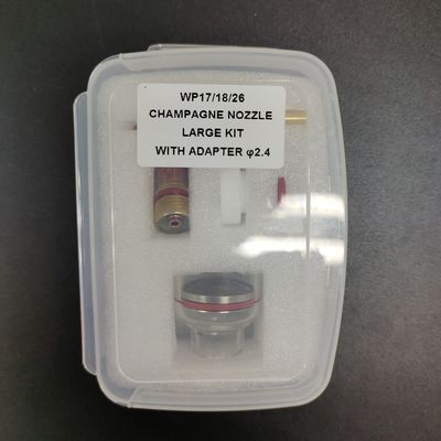 Tig Schweißfackel Teile Klar WP-17/18/26 Champagner Düse Großes Kit Tig Zubehör