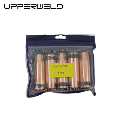Luftgekühlte MIG MAG Gasschweißdüse mit Gasdiffusor Kontaktspitze Länge 75.96mm