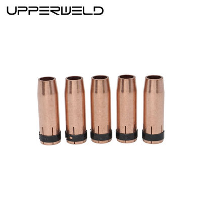 Luftgekühlte MIG MAG Gasschweißdüse mit Gasdiffusor Kontaktspitze Länge 75.96mm