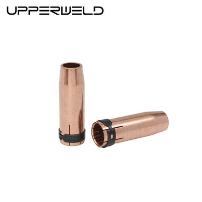 Luftgekühlte MIG MAG Gasschweißdüse mit Gasdiffusor Kontaktspitze Länge 75.96mm