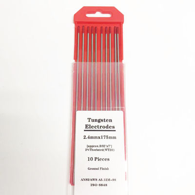 Schweißstäbe Rotspitze 2,4 mm*175 mm TIG Schweißzubehör für Schweißstrom 40-230A