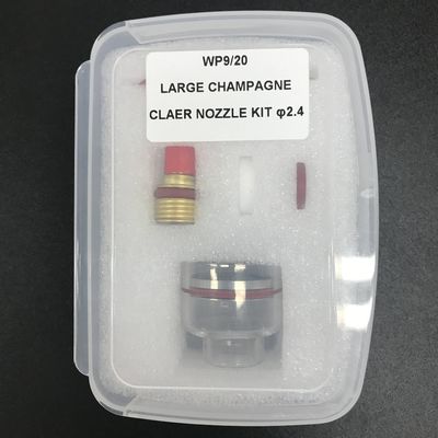 WP-9/20 Großes Champagnerquarz-Düsen-Kit für 2,4 mm Tig-Schweißzubehör
