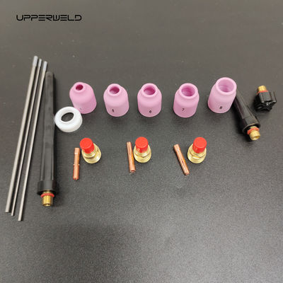 Wassergekühlte TIG-Torch-Zubehör-Kit Gaslinsen Aluminium-Düsen-Rückbecher zum Schweißen
