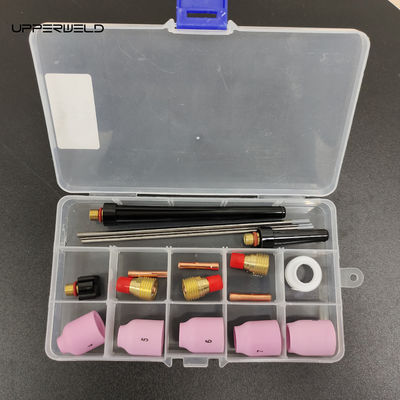 Wassergekühlte TIG-Torch-Zubehör-Kit Gaslinsen Aluminium-Düsen-Rückbecher zum Schweißen