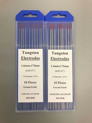 2.4mm*175mm WT20 Wolfram-Elektroden für TIG Schweißfackel Rotspitze kundenspezifische Unterstützung