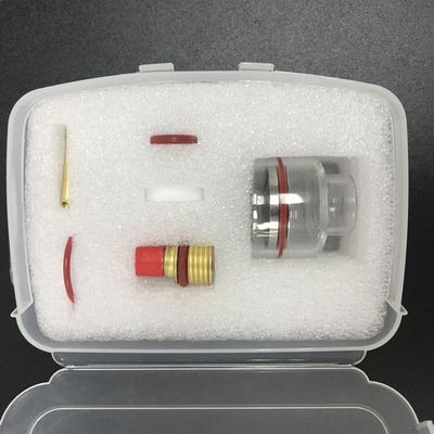 WP9 20 2.4MM TIG Schweißlampe Stubby Gaslinse mit Glasdüse ODM kundenspezifische Hilfe