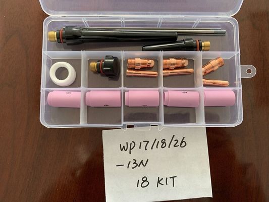 Kundenspezifische Unterstützung ODM TIG Gasobjektiv Kollettkörper 13N 796F 53N 45V Serie für WP-17 WP-18 WP-26