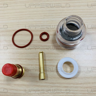 TIG Schweißfackel Kit Glas Kupfer Gummi WP9/20 Düse Set von 7 für alle WP-9/20/25 Serie