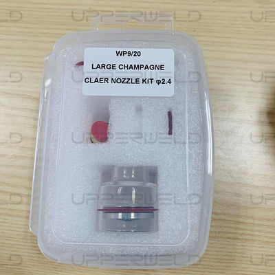 TIG Schweißfackel Kit Glas Kupfer Gummi WP9/20 Düse Set von 7 für alle WP-9/20/25 Serie