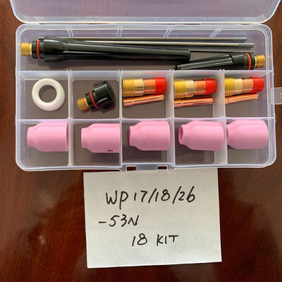 WP17 18 26 -53N 18KITS Keramikglasbecher-Kit Einfache Bedienung Schweißlampe Gaslinsen Sammeln