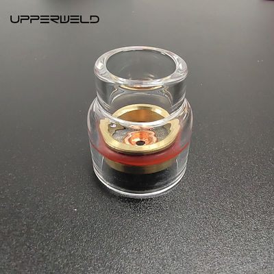 Durchsichtige Tig Schweißlampe Teile und Zubehör Champagner Düse Kit mit Adapter 2,4 mm