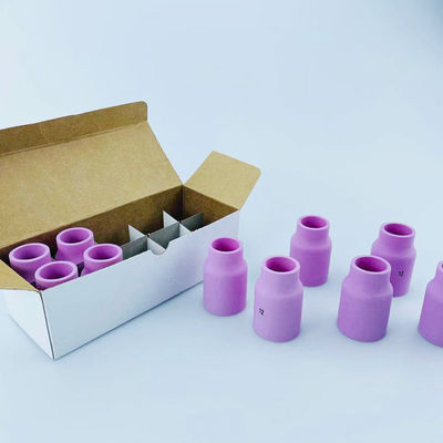 10 Stück TIG Schweißer Taschenlampe Zubehör für das Schweißen Rosa Große Gaslinsen Tasse Aluminiumoß
