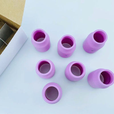 10 Stück TIG Schweißer Taschenlampe Zubehör für das Schweißen Rosa Große Gaslinsen Tasse Aluminiumoß