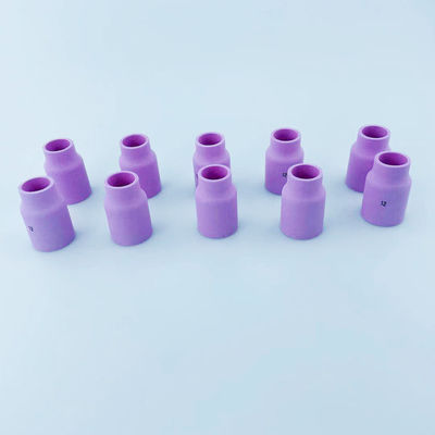 10 Stück TIG Schweißer Taschenlampe Zubehör für das Schweißen Rosa Große Gaslinsen Tasse Aluminiumoß