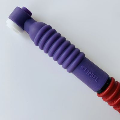 Kundenspezifische Unterstützung OEM Lila WT-125 FL Tig Torch Körper Flexibler Kopf TIG Schweißflamme für Argonbogen-Schweißen