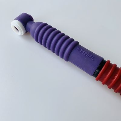 Kundenspezifische Unterstützung OEM Lila WT-125 FL Tig Torch Körper Flexibler Kopf TIG Schweißflamme für Argonbogen-Schweißen