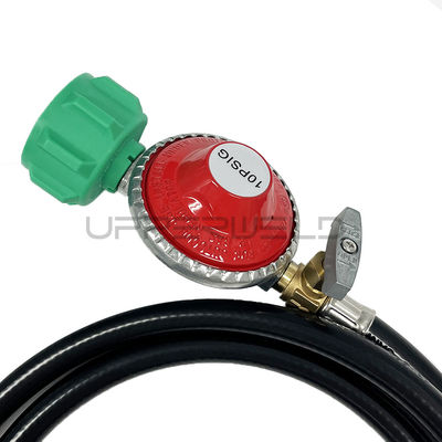 Gummibeschweißlampe Propanregulator 0-5PSI mit 5FT-LPG-Schlauch und Ventil verstellbar
