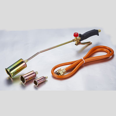 15 Stück Gas-Dachlampe LPG-Propan-Heizlampe Unkrautbrenner-Kit mit Schlauch 3 Messing Düsen