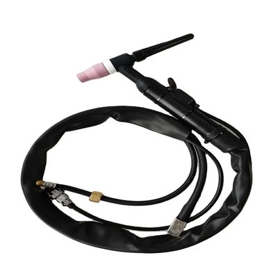 Oberer WT-17 10-25EU Gas-Argon-Tig-Flamme Luftgekühlte Schweißpistole zum Schweißen von Metallen Schwarz Rot