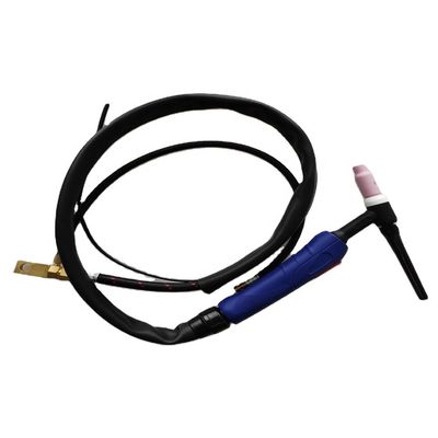 Oberer WT-17 10-25EU Gas-Argon-Tig-Flamme Luftgekühlte Schweißpistole zum Schweißen von Metallen Schwarz Rot