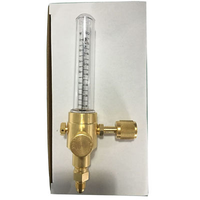1/4-Zoll weibliche Flammen-Eingang Verbindung Stickstoff-Regulator Durchflussindikator Messing Gelb HVAC