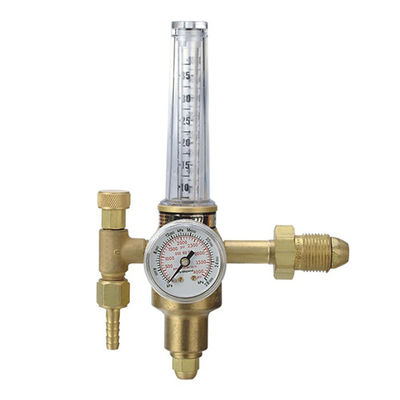 1/4-Zoll weibliche Flammen-Eingang Verbindung Stickstoff-Regulator Durchflussindikator Messing Gelb HVAC