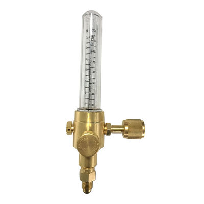 1/4-Zoll weibliche Flammen-Eingang Verbindung Stickstoff-Regulator Durchflussindikator Messing Gelb HVAC