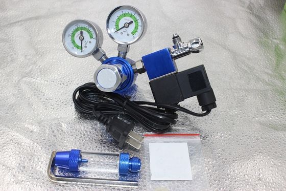 W21.8 G5/8 Schleife Aquarien CO2-Regulator mit Magnetventil 3500PSI Ausgang Druck