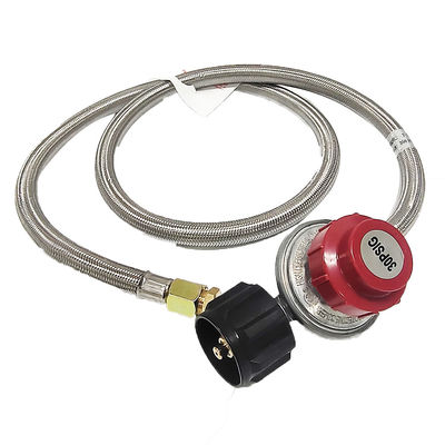 12 Fuß hochdruckiger Gaskocher mit 3/8 Zoll weiblicher Edelstahl-Ziegelregulator