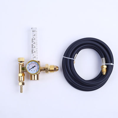 CGA320 und CGA580 Doppel-CO2-Durchflussmesser Schweißgasregulator mit Schraubdraht-Gasreduktor